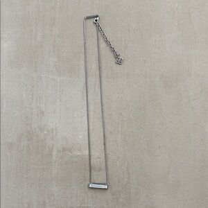 Kendra Scott Silver and White Bar Necklace